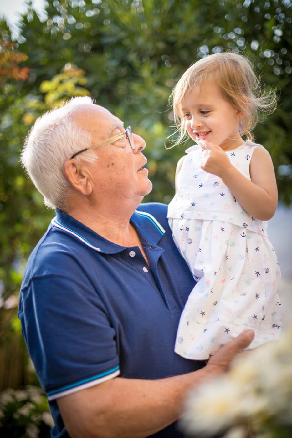 Grandpa portrait before animation